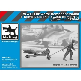 Luftwaffe .bombenpersonal + bomb.loader + SC250 N ° 1