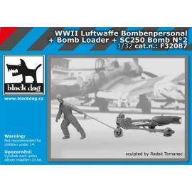 Luftwaffe bomben personal WWII + chargeur de bombes + SC250 N ° 2