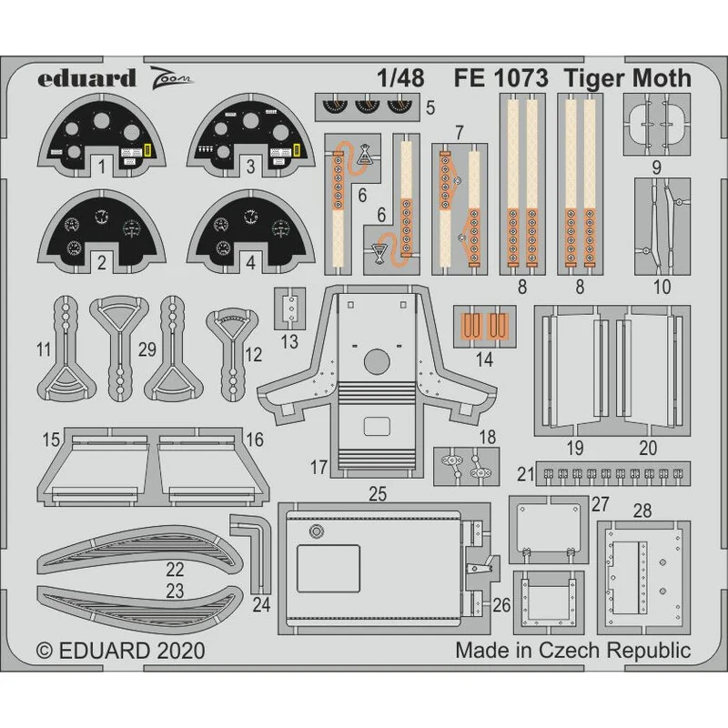 de Havilland Tiger Moth 1/48 (conçu pour être utilisé avec les kits Airfix)