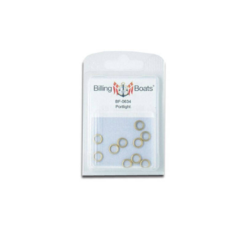 Hublots en laiton 9mm (10pcs)