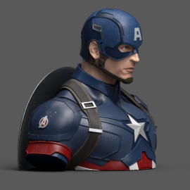 Avengers Endgame buste / tirelire Captain America 20 cm