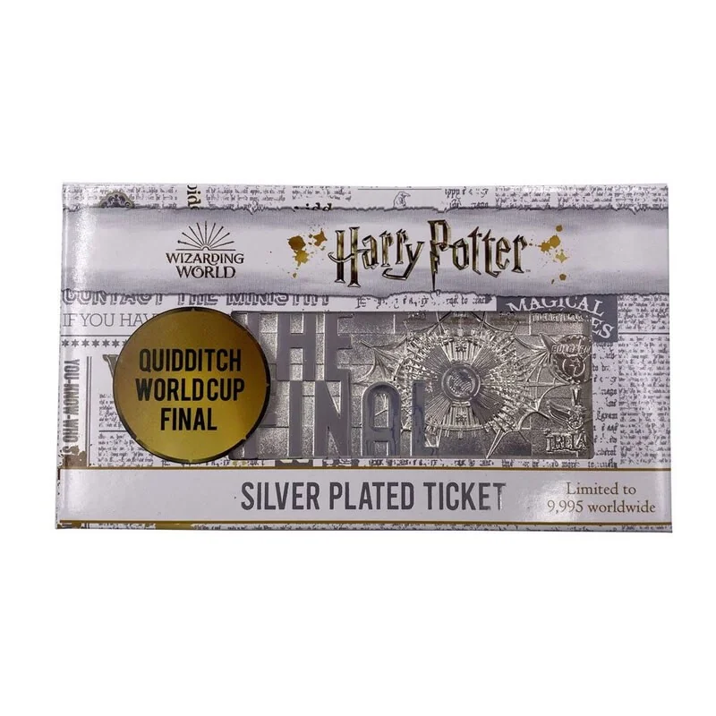 Harry Potter réplique Quidditch World Cup Ticket Limited Edition (plaqué argent)