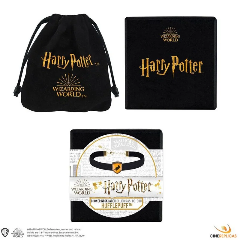 Harry Potter pendentif et collier Hufflepuff