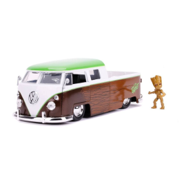  Les Gardiens de la Galaxie 1/24 Hollywood Rides 1962 Volkswagen Bus métal avec figurine
