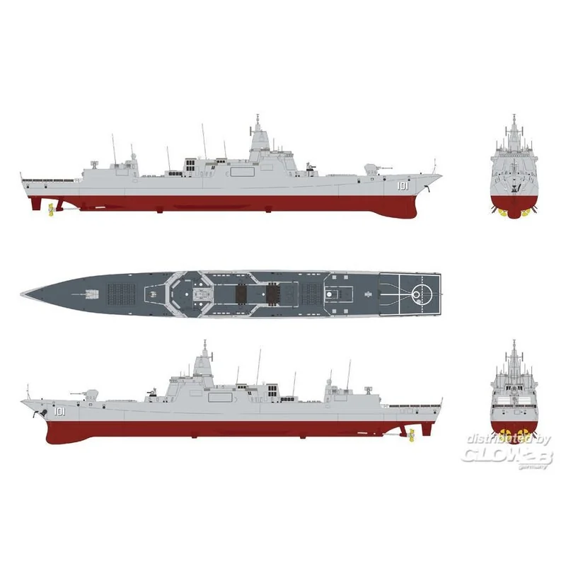 Grand destroyer DDG de la marine chinoise Type 055