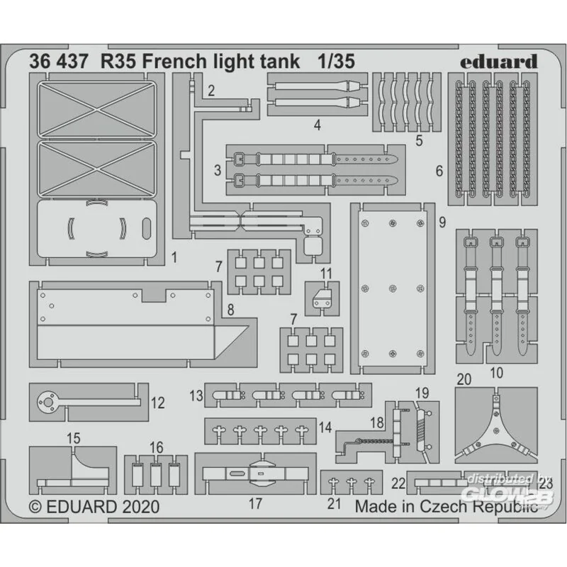 Char léger français R35 pour Tamiya