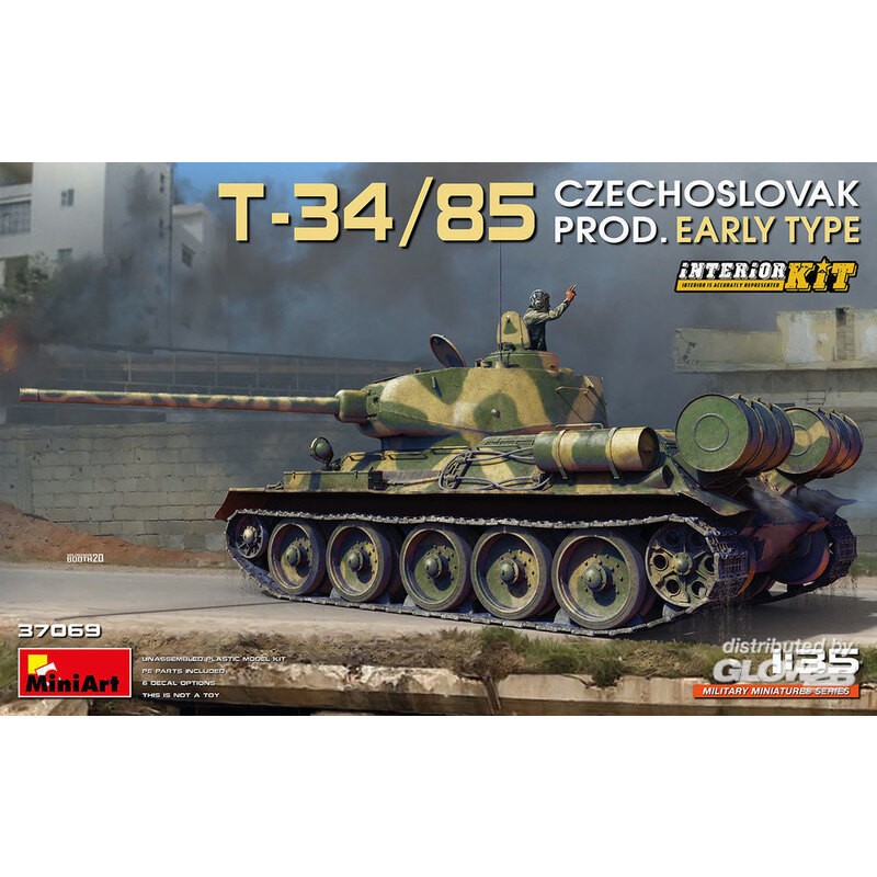 T-34/85 Tchécoslovaque Type ancien. Kit intérieur