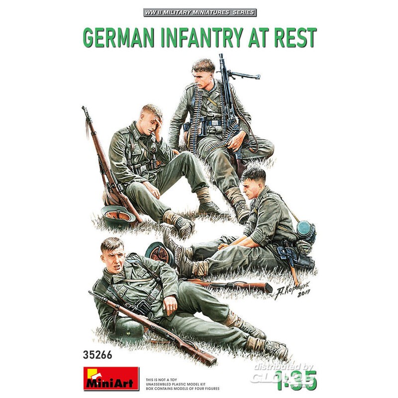 Infanterie allemande au repos