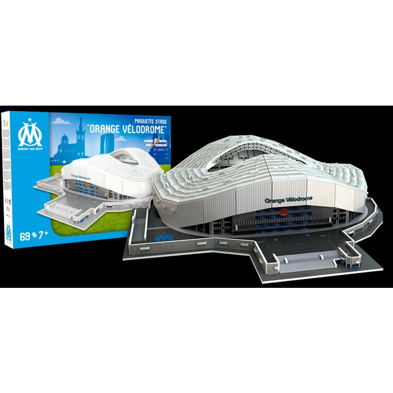 Maquette architecture Megableu PUZZLE STADE 3D OM chez 1001hobbies  (Réf.-678265)