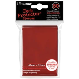 Sachet de 50 protège-cartes Rouge - Format US