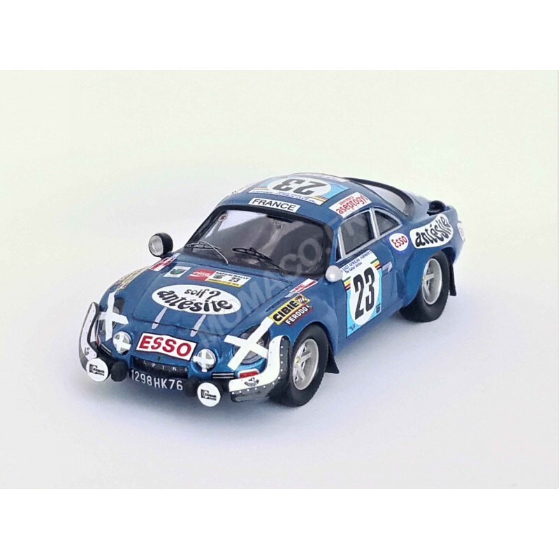 Miniature Burago RENAULT ALPINE A110 1971 BLEUE chez 1001hobbies  (Réf.O22093BL)