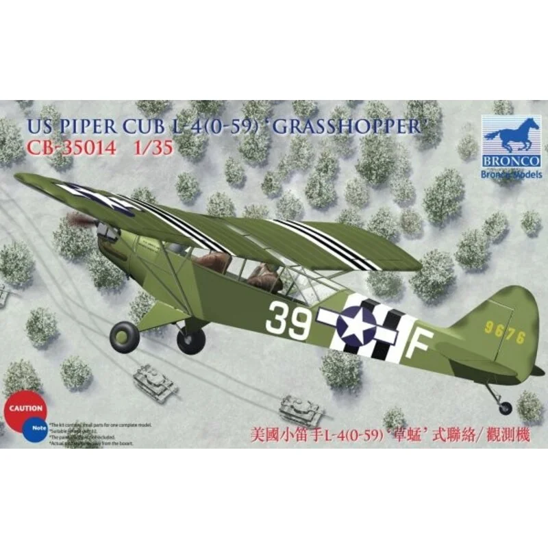 Maquette avion Piper L-4H Cub 'Grasshopper' 