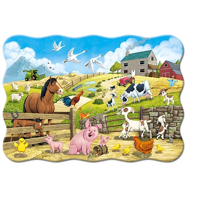 Puzzle Animaux à la ferme, Puzzle 20 couleurs maxi
