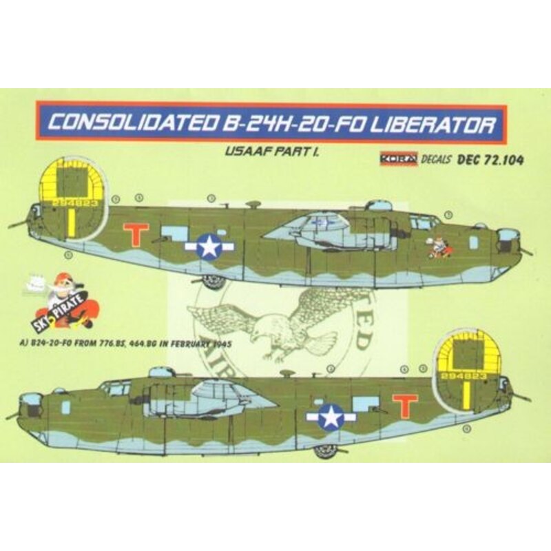 Décal Consolidated B-24H-20-F0 Liberator (USAAF)