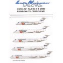 Décal Douglas DC-9/MD-80/MD-82/MD-90 SAS all Norwegian registered colour schemes