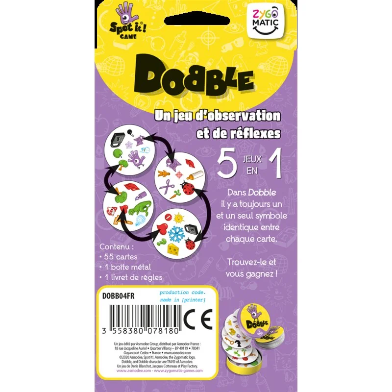 Jeu de societe Dobble Classique (Blister Eco)