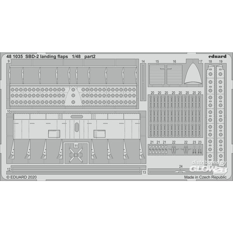 Volets d'atterrissage SBD-2 pour Academy