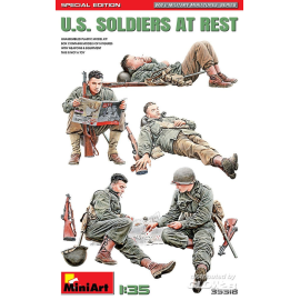 Figurine Des soldats américains au repos. Édition spéciale