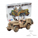 Maquette militaire Jeep SAS avec figurines d'équipage - Réédition limitée