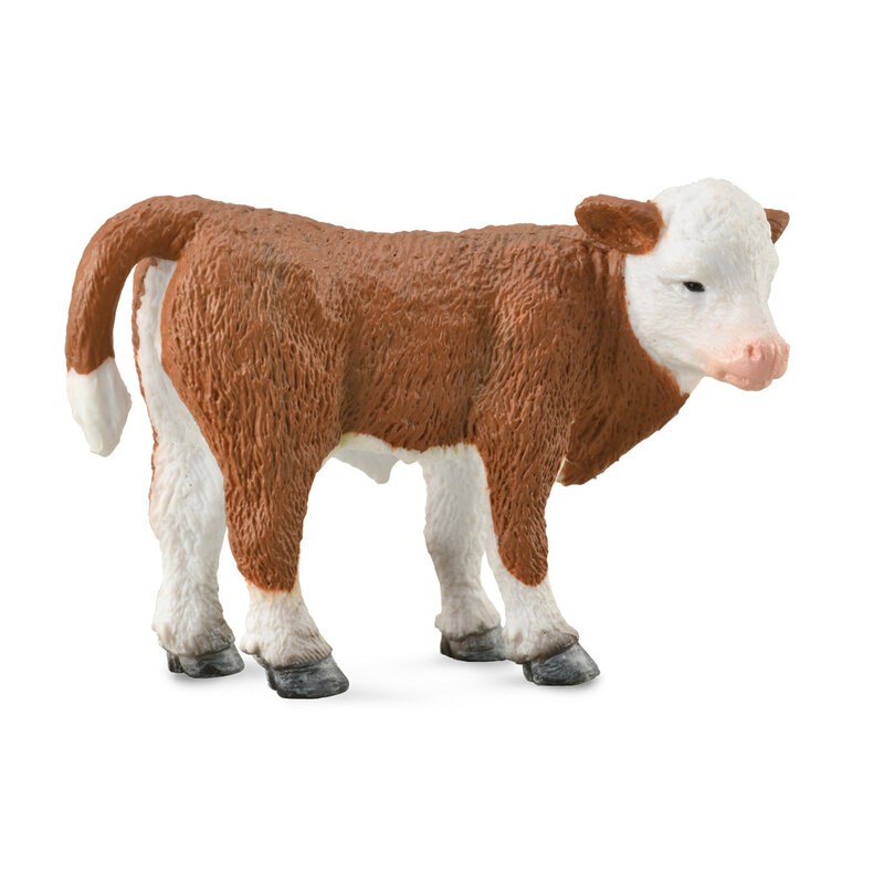 Collecta La ferme (S): VEAU HEREFORD debout 7x3.5x4.5cm