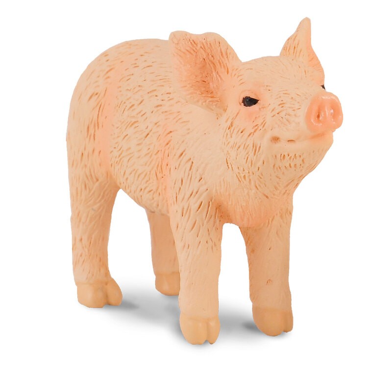 Collecta La ferme (S): COCHONNET flairant 5.5x1.7x3.5cm