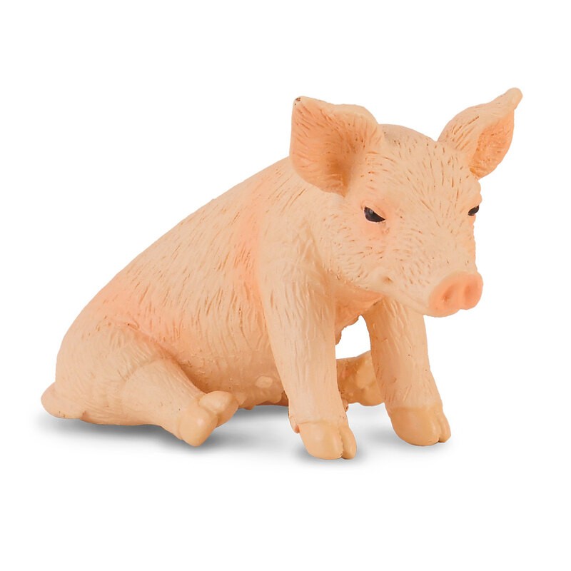 Collecta La ferme (S): COCHONNET assis 4.8x2.5x3cm