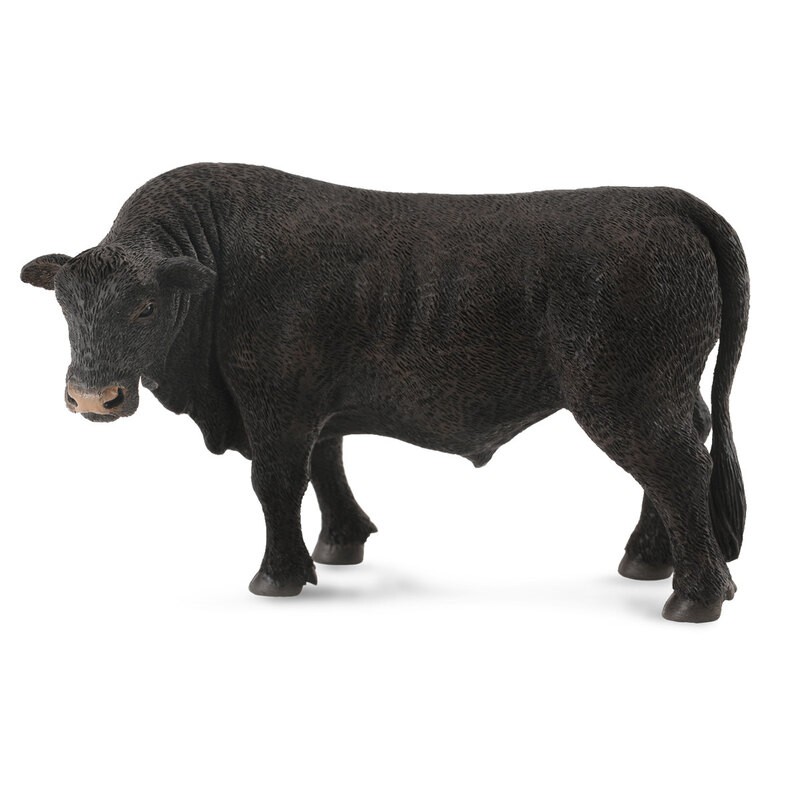 Collecta La ferme (L): TAUREAU ANGUS NOIR 12x6x6.5cm