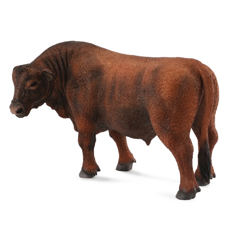 Collecta La ferme (L): TAUREAU ANGUS ROUGE 12x6x6,5cm