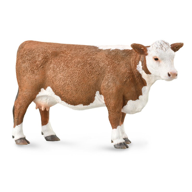 Collecta La ferme (L): VACHE HEREFORD 12.4x7.2cm