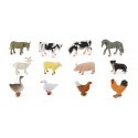 Collecta MINI - La ferme: SET de 12 ANIMAUX DE LA FERME mini