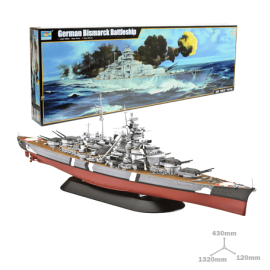 Maquette bateau Bismarck 1941
