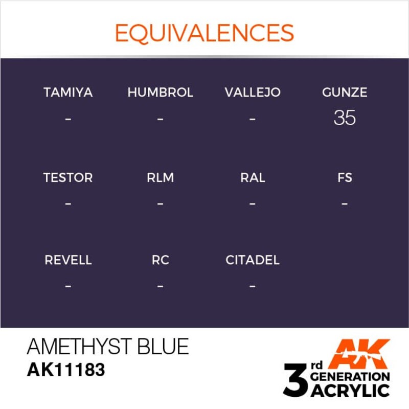 BLEU AMÉTHYSTE - STANDARD 