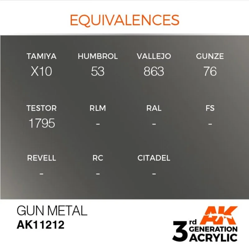 GUN METAL - MÉTALLIQUE 