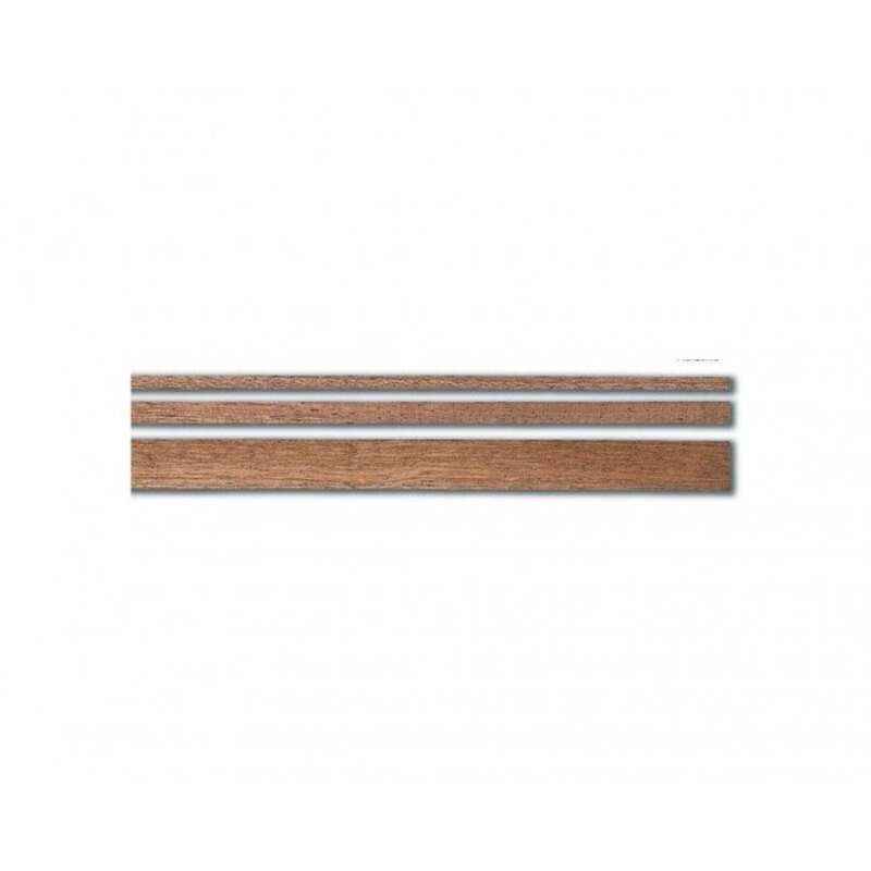 10 Baguettes de Plaquage Sapelli Marron Rouge 2 x 4 x 1000 mm