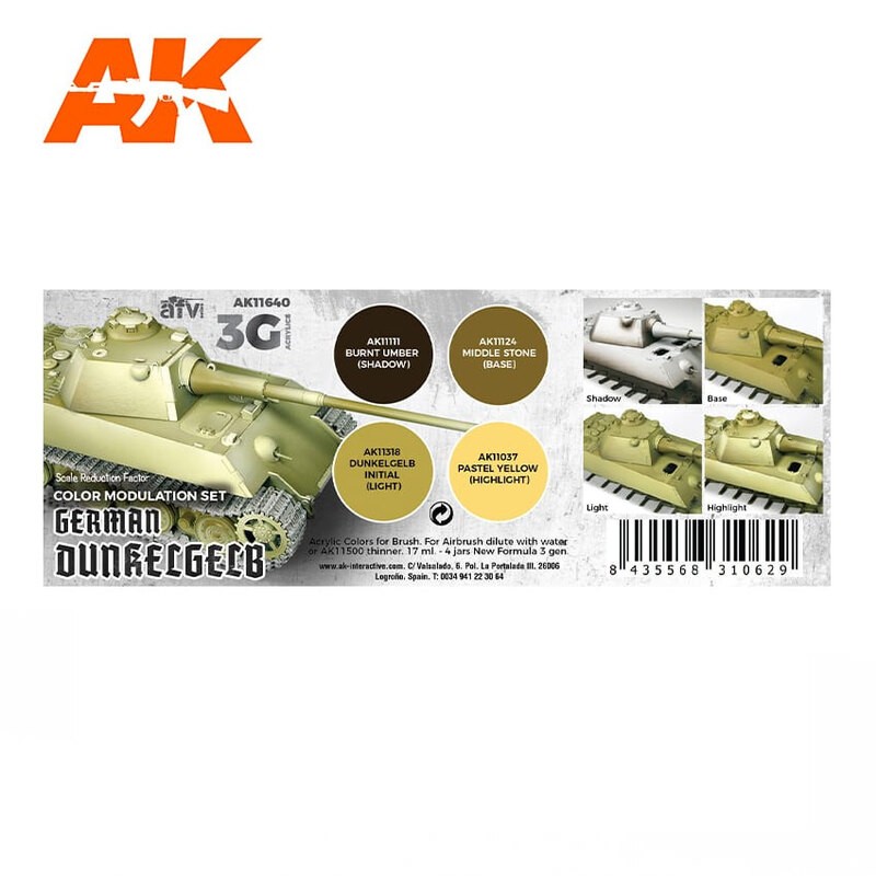 SET DE MODULATION ALLEMAND DUNKELGELB