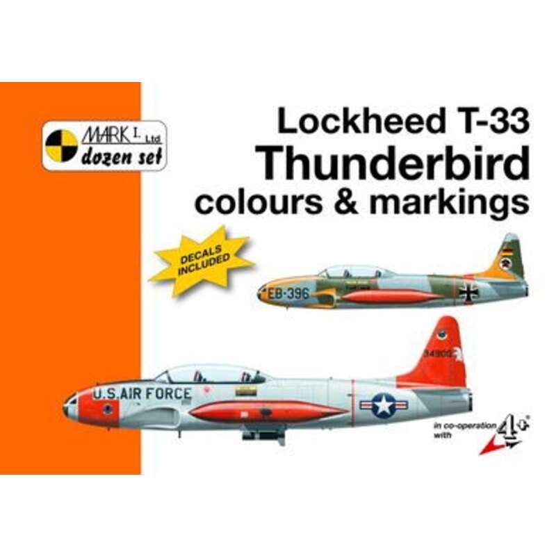 Lockheed T-33 les couleurs de Thunderbird et les marquages. Avec ses racines dans le P-80 Lockheed réussi le chasseur à réaction