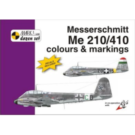  Messerschmitt Me 210/Messerschmit Me 410 colours and markings. Destiné conformément au Zerstörer (le chasseur lourd-bombardier)