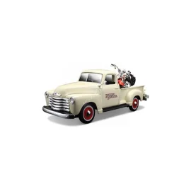 CHEVROLET 3100 PICK-UP "HARLEY DAVIDSON" 1950 AVEC MOTO 2001