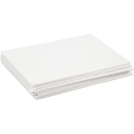 Plaque en mousse, blanc, A4, 210x297 mm, ép. 3 mm, 10 flles/ 1 Pq.