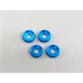  Rondelles incurvées 4mm. (4) Light Blue
