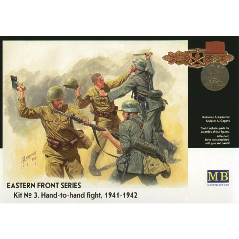 Été 1941 Front de l'Est , combat au corps à corps (4 figurines) 