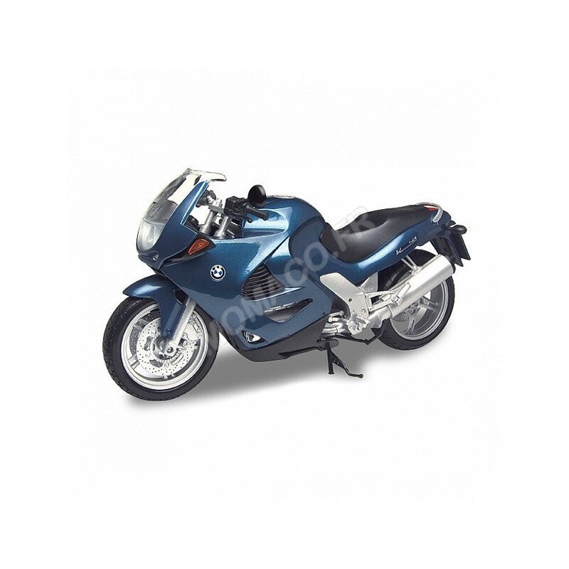 Miniature moto Motormax BMW K1200RS 2000 BLEUE chez 1001hobbies  (Réf.76251BL)