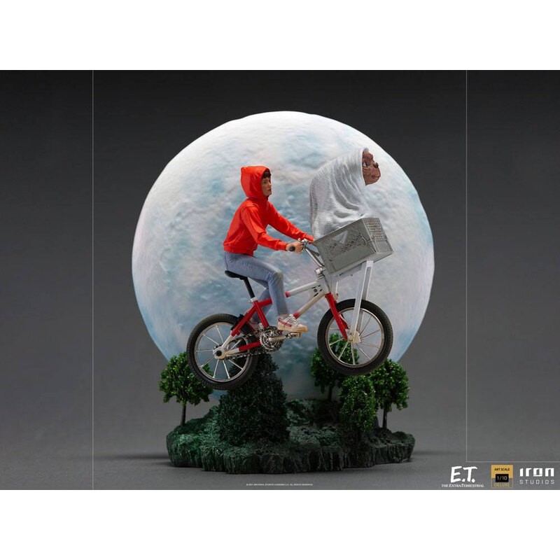 figurine neca e.t. l extra-terrestre e.t. & elliot on bicycle