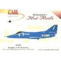 Décal Douglas A-4F Skyhawk Blue Angels Team 1 - 6. Includes serials and names for 1978 team