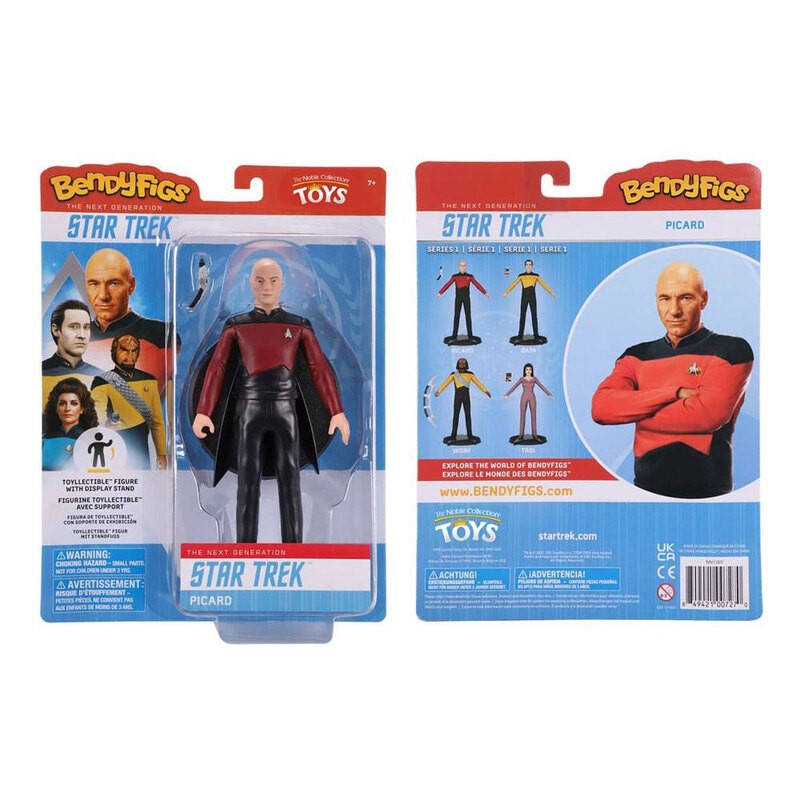 Star Trek: The Next Generation figurine flexible Bendyfigs Capt. Picard 19 cm