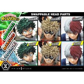 My Hero Academia statuette Midoriya, Bakugo & Todoroki Deluxe Bonus Version 69 cm