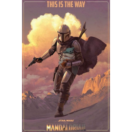  Star Wars The Mandalorian posters On The Run 61 x 91 cm (pack de 5)