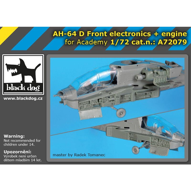 Hughes/Westland AH-64D Electronique avant + moteur (conçu pour être utilisé avec les kits Academy)