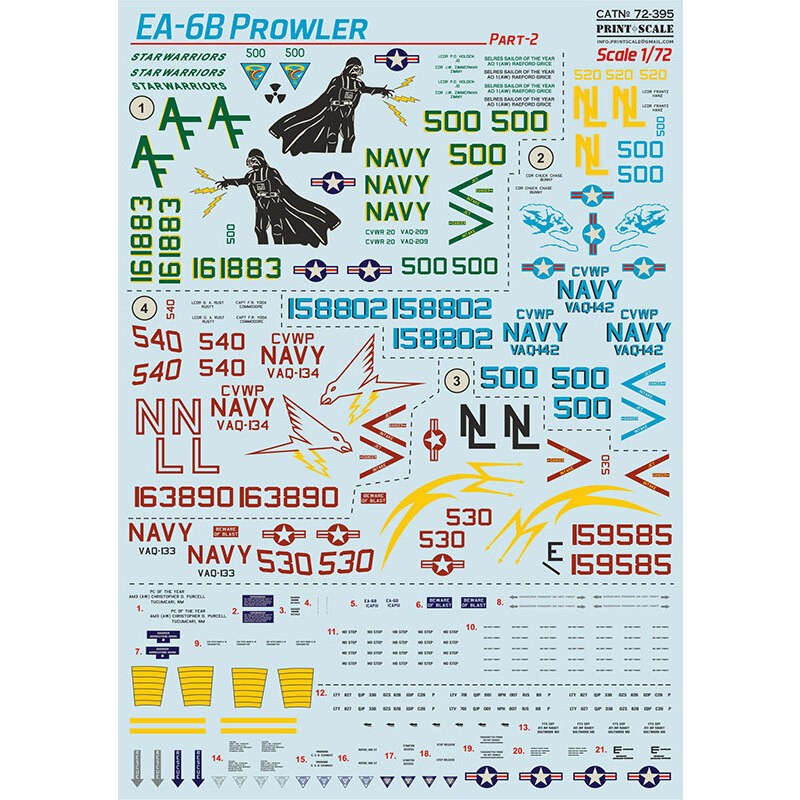 Décal Grumman EA-6B Prowler Partie 2