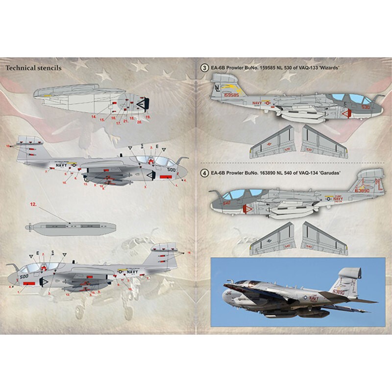 Décal Grumman EA-6B Prowler Partie 2